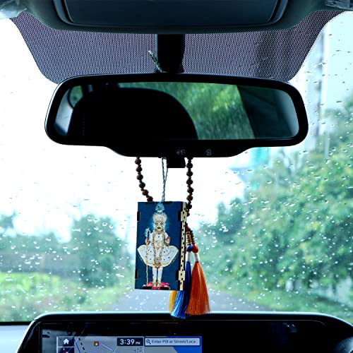 Image of Car Air Freshener Auto Perfume Car Decor Accessory Wood Scent Essential Oil Aroma pendant for Car Mirror Hanging Car Interior Diffusers Exclusive gifts (1 pcs, SANDALWOOD FRAGRANCE)