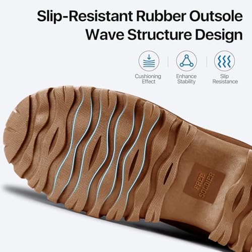 FREE SOLDIER Women's Waterproof Winter Cold Weather Snow Boots for Women Outdoor Fashion Duck Boots Comfortable Insulated4