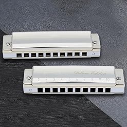 MEIeynt Harmonica Blues en C, 10 Trous Blues Harp Orgue à Bouche Harmonica Diatonique C Key avec Étui, Harmonicas pour… - Les Beatles, Paul McCartney, John Lennon, RIngo Starr, George Harrison MEIeynt Harmonica Blues en C, 10 Trous Blues Harp Orgue à Bouche Harmonica Diatonique C Key avec Étui, Harmonicas pour… – Image 2