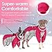 AOFITEE Winteroverall für Hunde - Wasserdichter Hundejacke Große Hunde mit Beinen, Winter Warmer Hundemantel mit Geschirr Gefütterter Hundeoverall, Wintermantel Hund für Deutscher Schäferhund