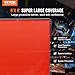 VEVOR Welding Screen with Frame, 6' x 8' Welding Curtain Screen Moveable & Professional, Welding Protection Screen Flame-Resistant Vinyl on 4 Swivel Wheels (2 Lockable) for Workshop/Industrial, Red