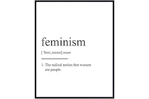 Feminism Definition Wall Decor - Celebrate Empowerment with Modern Art