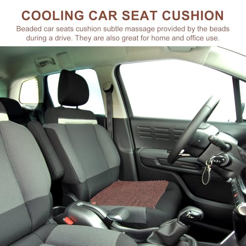 Cojín de asiento de cuentas de madera transpirable para conductor 3