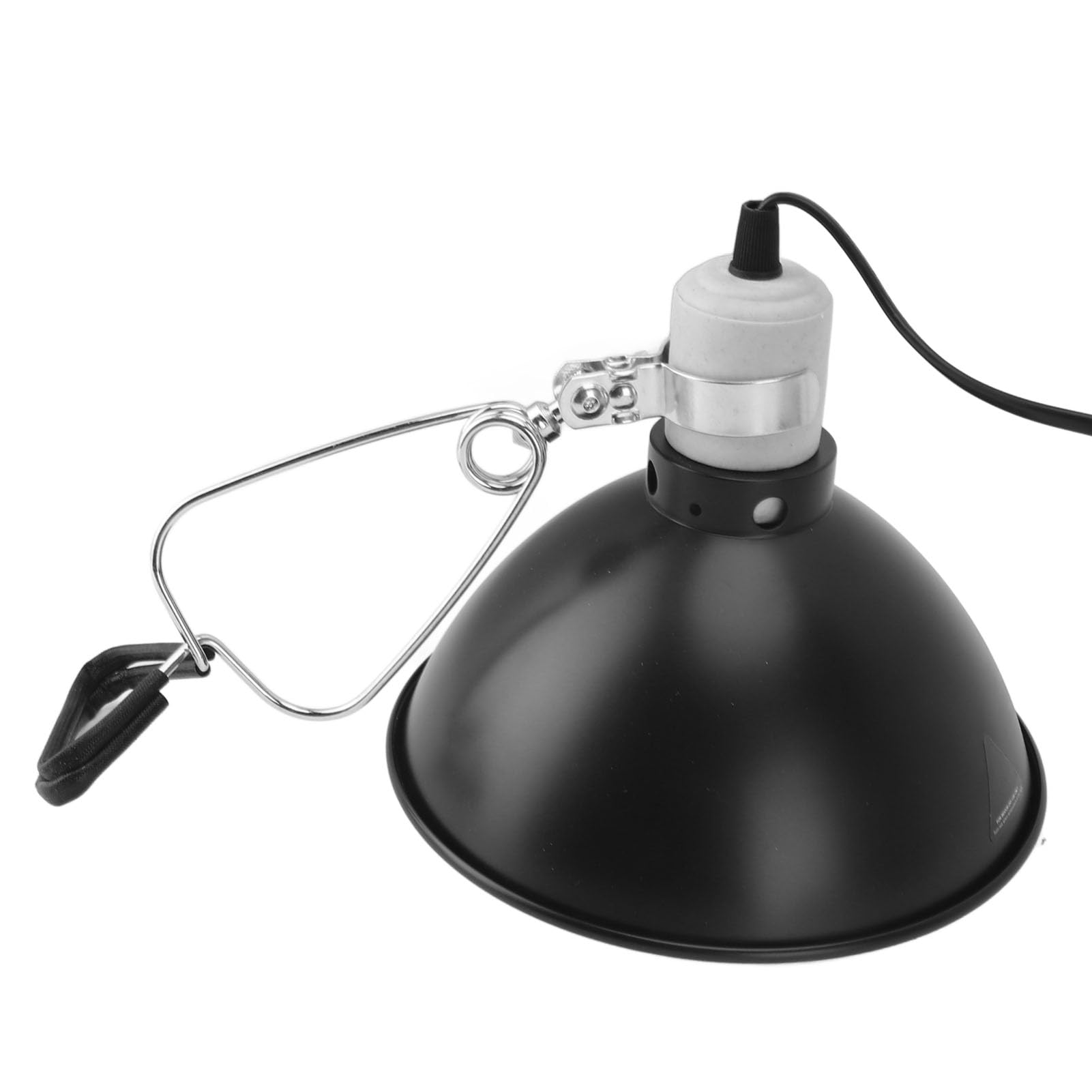 Fdit Lámpara de Calor para Reptiles, 300 W, Aluminio, Acero Inoxidable, Rayos UVA UVB, Lámpara de Calor para Mascotas para Lagartos, Tortugas, Serpientes con Pantalla Ignífuga