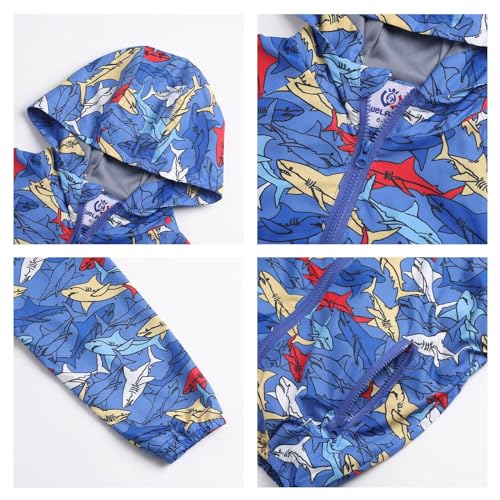 WELAKEN Lightweight Jacket for Boys Kids & Toddler II Girls' Print Water-resistant Jacket - Image 5