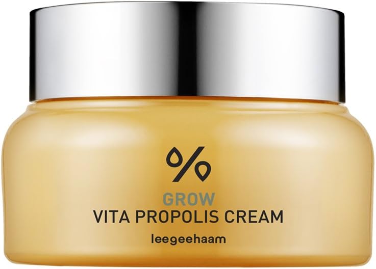 LJH Grow Vita Propolis Cream for Radiant and Vital Skin - Lightweight Texture, Nourishing, Soothing, Vitamin