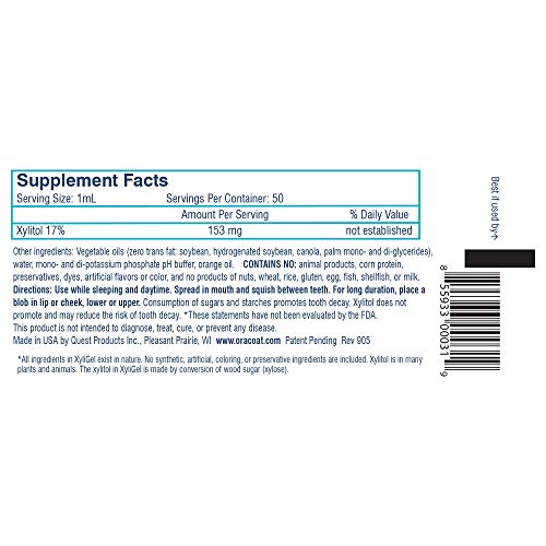 Oracoat Xyligel 2 Pack Soothing Dry Mouth Moisturizing Relief Gel With Xylitol, Sugar Free, For Dry Mouth, Stimulates Saliva Production, Non-Acidic, Daytime And Night Time Use #TOP7