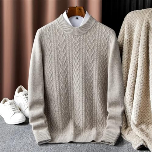 Autumn and Winter Cashmere Sweater Men's Youth Fashion Color Block Knitwear Thickened Casual Pullovers2