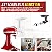 Stand Mixer Sausage Stuffer Kit Repalcement for KitchenAid FGA Food Meat Grinder Attachment, Sausage Stuffer Tubes Compatible with KitchenAid Mixer Sausage Stuffer Maker