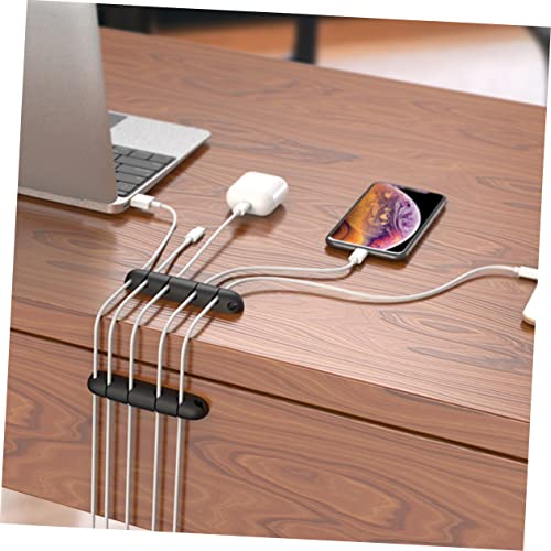 4pcs Clips Organizadores para Gestión de Cables de Escritorio miniatura 3