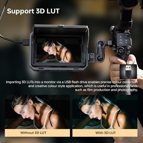 image for VILTROX DC-X3 Touchscreen FHD IPS Camera Monitor, 2000 nits 4K SDI HDM