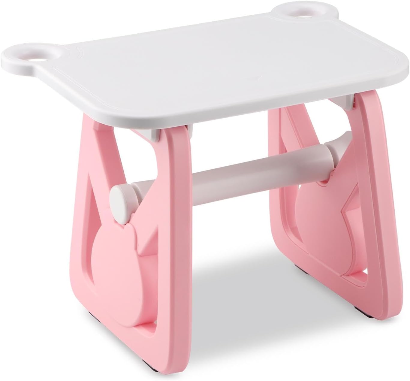 Label Holder for Rolls & Fanfold Labels, Thermal Sticker Holder for Desktop Thermal Printer, Space-Saving Accessory for Home, Office, Small Business(Color:Pink)