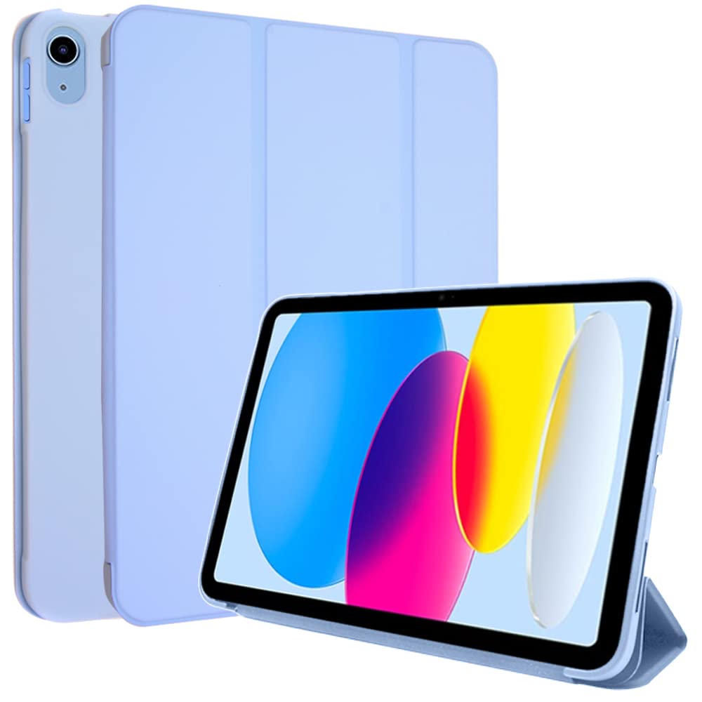 TECHGEAR Smart Case for iPad 11th Gen (2025 A16) & 10th Gen (2022), Slim Tri-Fold Stand Cover with Corner Protection, Auto Wake/Sleep, for iPad A16 11" / 10.9" - Light Blue