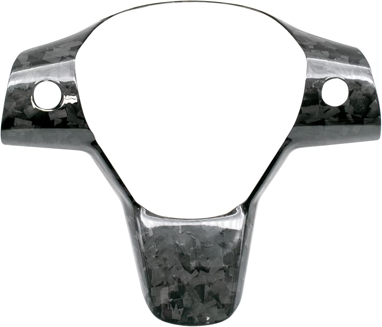 Cobra-Tek Real Forged Carbon Steering Wheel Cover Compatible with 2017-2023 Tesla Model 3 and 2020-2024 Model Y 1 pc Design