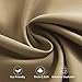 Aquazolax Blackout Patio Door Curtain Panels - Plain Thermal Insulated Blackout Curtains Drapes 25