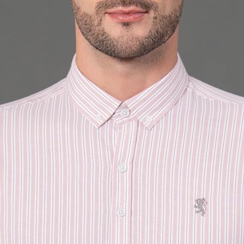 Image of Red Tape Striped Regular Fit Shirt For Men | Comfortable & Stylish