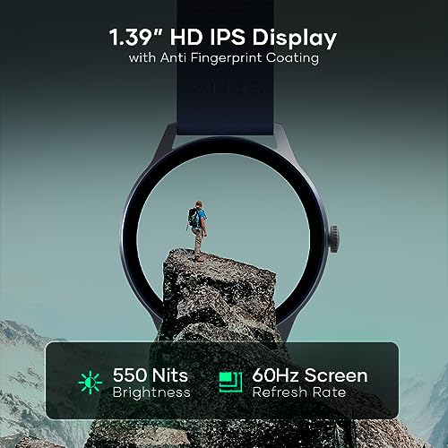 Image of Wings Platinum Smartwatch with 1.39 inch HD IPS Display 110+ Workout Modes, 200+ Watchface, powerful 260mah Battery, 7 Days Battery Life, advanced Bt 5.3 Calling 24 /7 Health Monitoring, Ai Voice Assistant