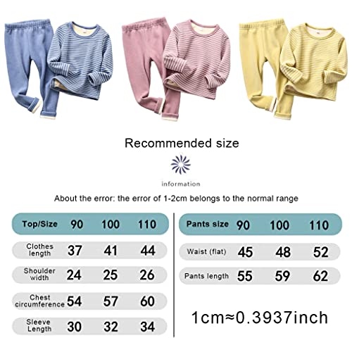 SUDNJIALQ Conjuntos de pijama de pijama de bebê para meninas, macios ao toque, respiráveis, design b