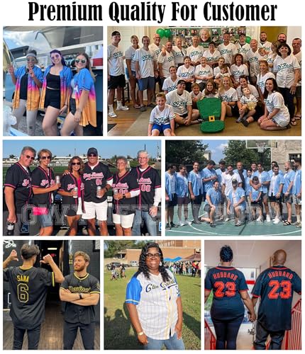 Camiseta de béisbol personalizable, nombre, número y logo personalizados, camiseta de béisbol para hombres, mujeres, jóvenes y niños miniatura 6
