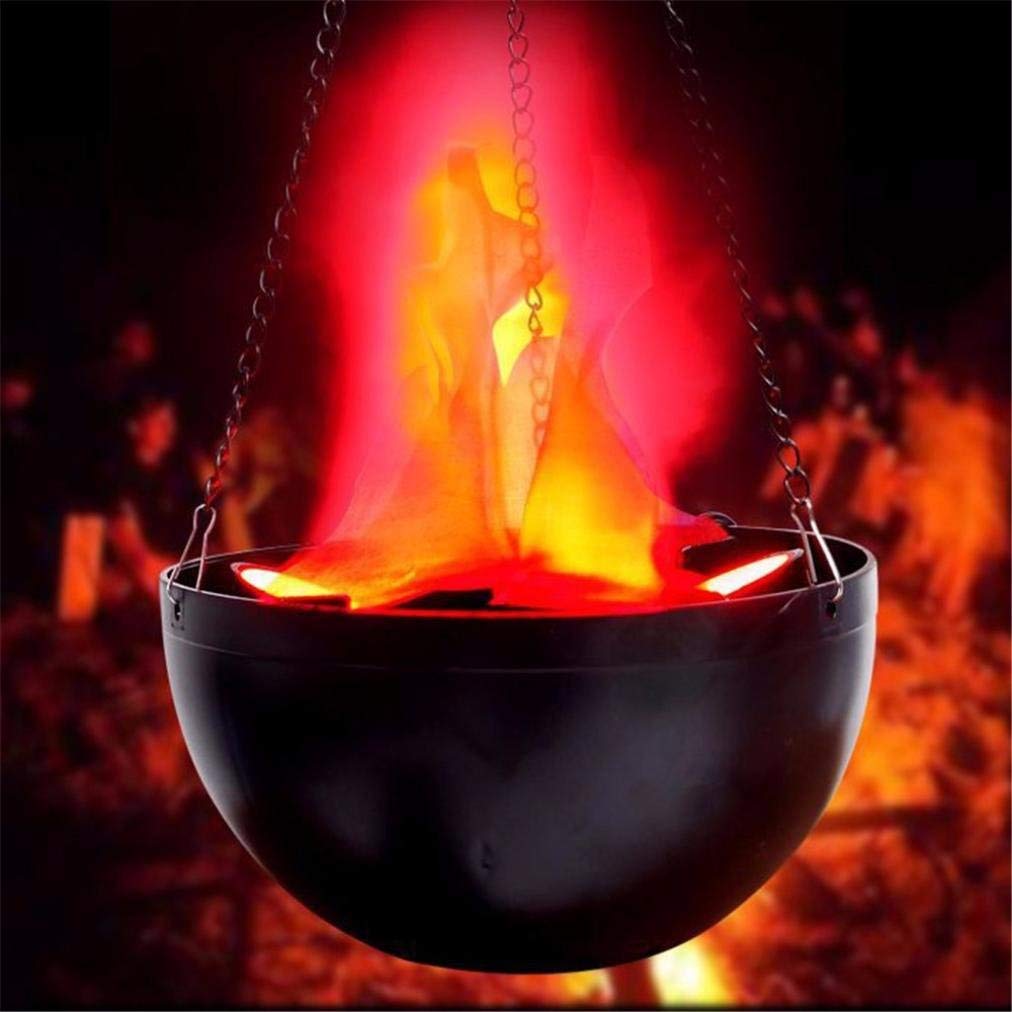 TEMPO DI SALDI Lampada Effetto Fuoco Con Fiamma Finta Luci A Led Rosse E Catena A Sospensione