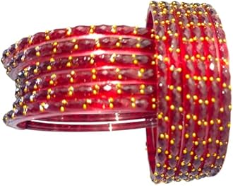 Rain Drop Glass Bangles Set For Women And Girls | Light Weight Bangles | Traditional Transparent Fancy Glass Chudi Set for Wedding, Party (12 Bangles)