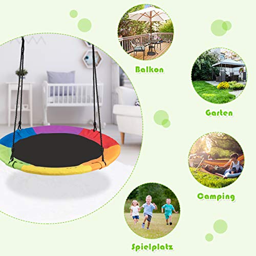 Goplus Nestschaukel 100 cm für Kinder – Outdoor und Indoor