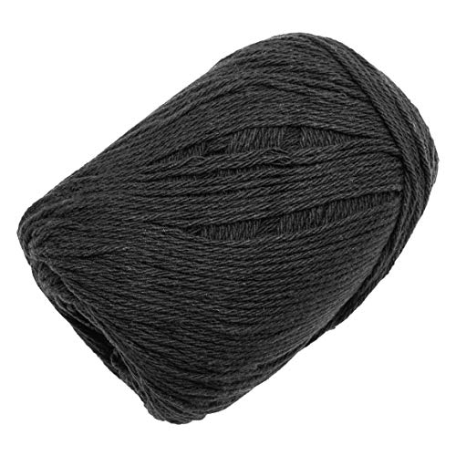 image for Bright Creations Black Cotton Skeins Yarn for Knitting, Crocheting, Cr