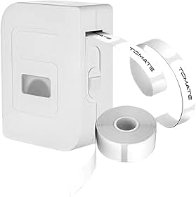 Mini Rotuladora de Etiquetas Adesivas Portátil Bluetooth – Impressora Térmica Sem Fio para Organização e Escritório
