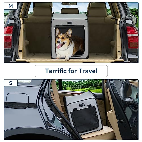 Petsfit Hundebox faltbar Pop-up-Design, Faltbare Hundebox für Zuhause Zimmerkennel Hund für große Hunde,Leichte tragbare Schlafbox für Büro,Wohnzimmer,Camping,Hotels
