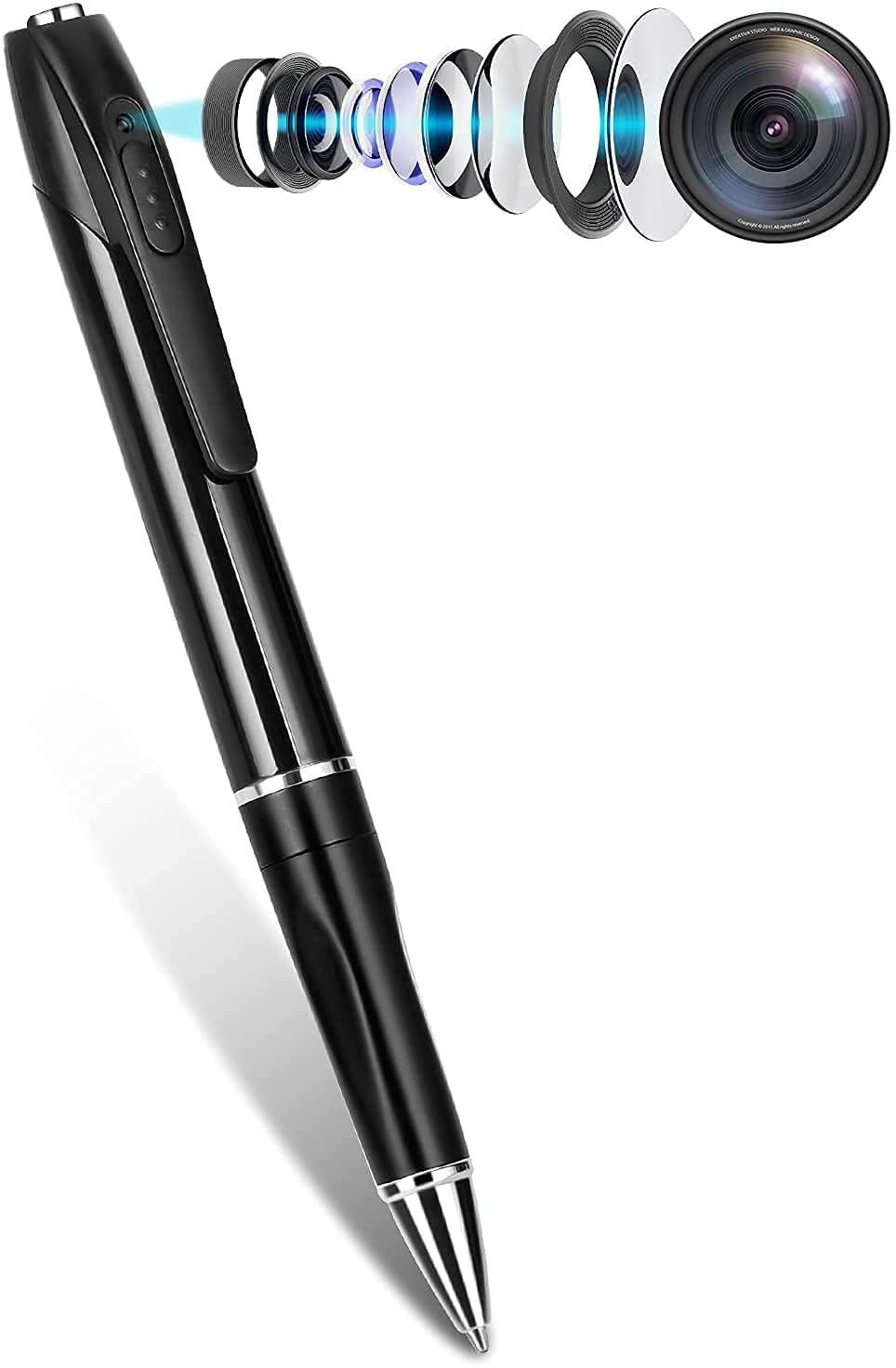 Spy Camera Pen 1080P HD | Hidden Mini Pen Camera with Slide Lens Cover | One-Click Recording | 100 Minutes Recording | USB Rechargeable | Portable & Discreet Design-image-49