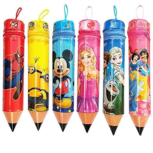 SILLYME Return Gift for Kids Birthday Party - Pencil Shaped Stationery Case Pouch (Mixed Design - 5pc) (B08R1CLLQQ) Amazon Price History, Amazon Price Tracker