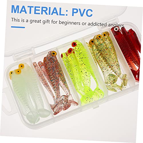 Anneome Conjunto De Isca Macia De Simulação 30 Pçs Kit De Acessórios De Pesca Mini Iscas De Simulaçã