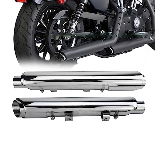Tuyau d'échappement Shortshots chrome de haute finition pour Sportster XL 1200T