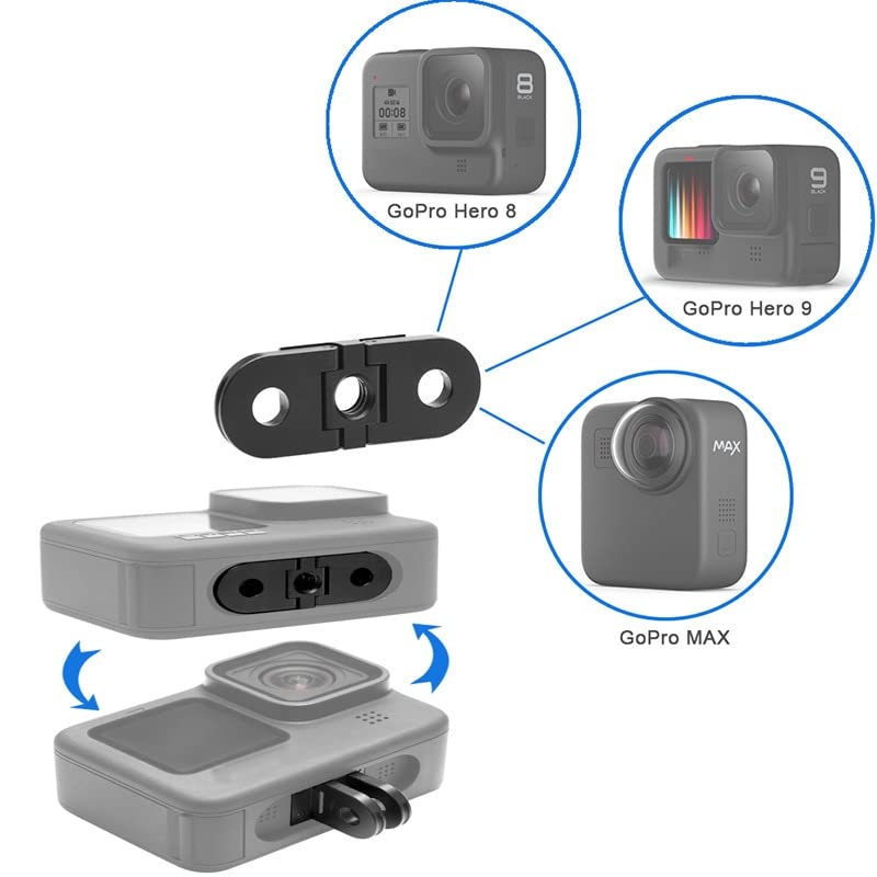 Dedo Plegable De Repuesto Para GoPro | Base Magnética Con Rosca 1/4" | Compatible Con Hero 8-12, Max, Mini