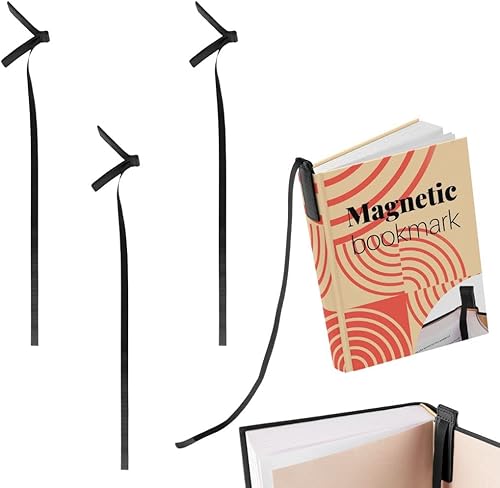 Miniatura 10 de Superior Essentials Marcapáginas magnético de cuero auténtico, marcapáginas bíblicas de cinta larga para amantes de los libros, amplifica tu amor