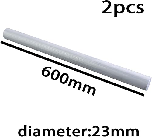 Miniatura 10 de Barra de torno redonda de aluminio 6061 para herramientas de manualidades, diámetro de 0.354 in a 1.181 in, longitud de 23.622 in, 2 piezas,