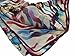 ETSYG Multicolour Large Head Scarves Women Silk Square Scarf Petal Rose Pattern