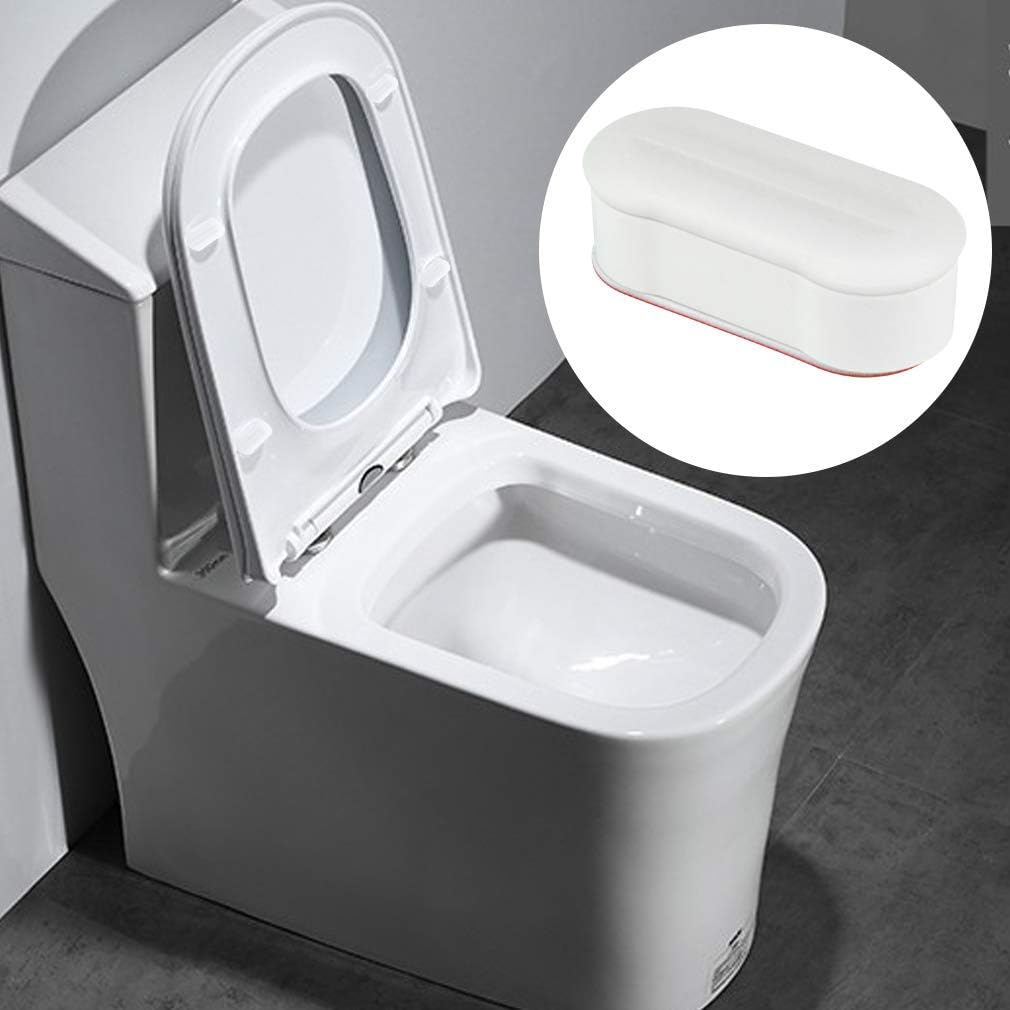 Toilet Seat Bumper Replacement Kit for Bidet with Strong Adhesive, 16 Pcs Topbuti Universal White Toilet Seat Bumpers Pads for Use with Bidets Stick On for Home and Hotel