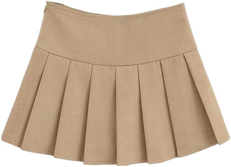 Women's High Waisted Mini Skirts with Shorts Vintage Pleated Tennis Skirts