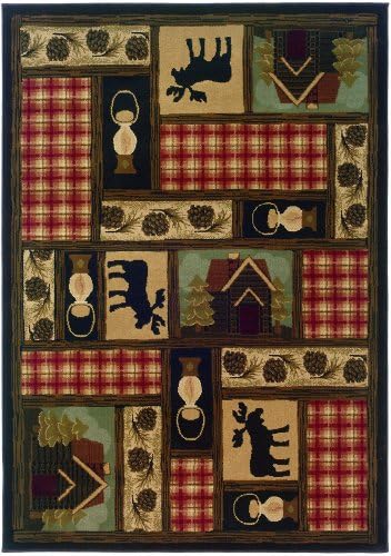 Oriental Weavers HUDSON 1067A Brown 7'8 x 10'10 Rectangle Rug Machine-made Polypropylene