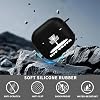 Funda para AirPods 4 2024 con diseño de árboles de disco golf, silicona suave, protectora con llavero, compatible con carga inalámbrica y por cable, luz LED visible, a prueba de rayones y anti-amarillamiento 8