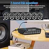 Douk Audio 7 Band Equalizer Balanced EQ Audio Preamp with XLR RCA Input and Output for Home Stereo, Amplifier, Computer Speaker (T7)