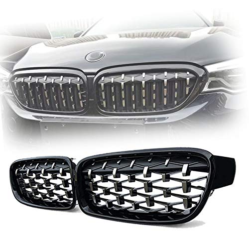 BTFWM Geetha Car Front Grill Bumper Racing Grilles, for BMW, for 3 Series F30 F31 320i 325i 328i 330i 335i 2012-2018 Diamond Grille Bumper Cooling Grille (Size : Black) - Image 6