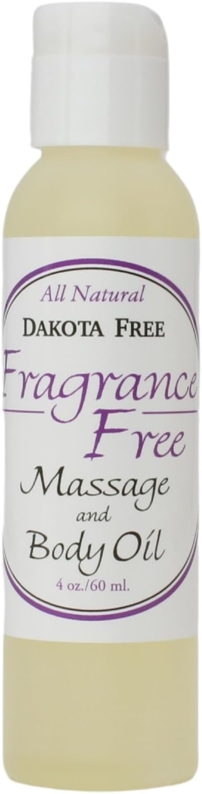 Fragrance Free Massage and Body Oil 4 oz