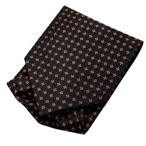 Image of Dubulle Paisley Floral Ascot for Men Self Tie Mens Cravat and Pocket Square Cufflinks Wedding