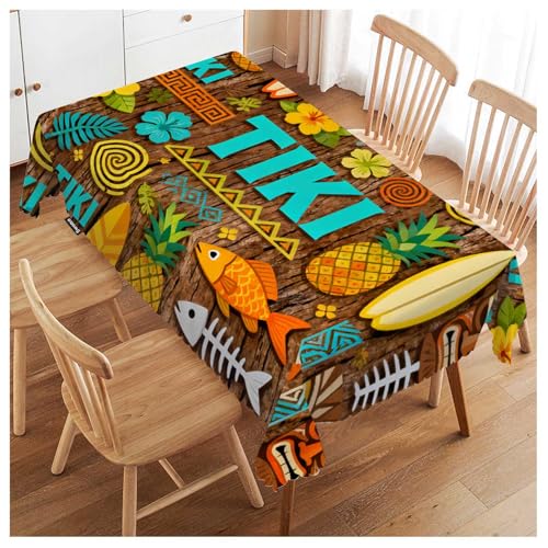 Couverture de table rectangulaire haut de gamme style exotique