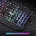 immagine 6BAKTH Tastiera e Mouse da Gioco, Colore da Arcobaleno LED Retroilluminato Cablata USB Gaming Tastiera e Mouse per PC Videogiochi Gamer o Lavoro