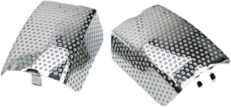 Front Brake Caliper Dust Screen Cover For Harley Touring Road Glide V-Rod (Chrome)
