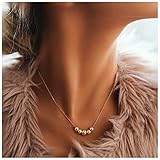 Collar Collar de cadena de perlas de perlas de imitación de moda mujer clásica Antiguo Testamento Cierre del collar de cadena de perlas de color dorado for mujer joyería Collar Mujer ( Style : 12 )