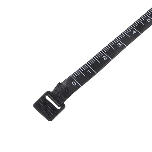 Miniatura 5 de HARFINGTON Cinta métrica retráctil redonda de 4.9 ft60 pulgadas, tamaño de bolsillo para medidas de cuerpo, tela, costura y manualidades, color negro